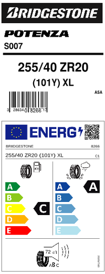 POTENZA S007 | 255/40/R20 Y (101)